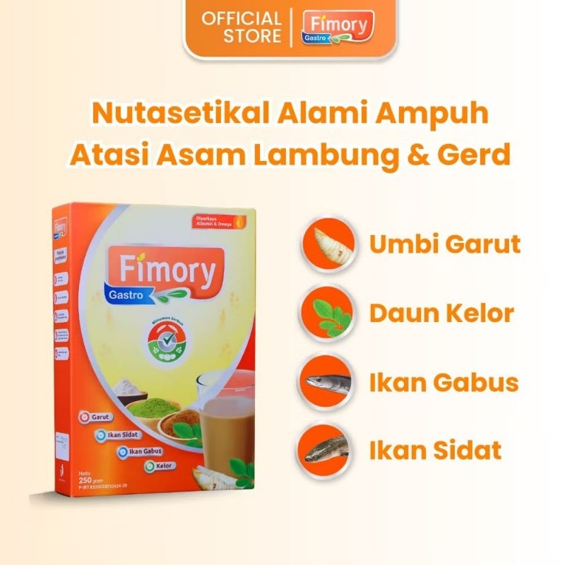 Fimory Gastro 3x Lebih Efektif - Fimory Minuman Sereal Umbi Garut 1Box