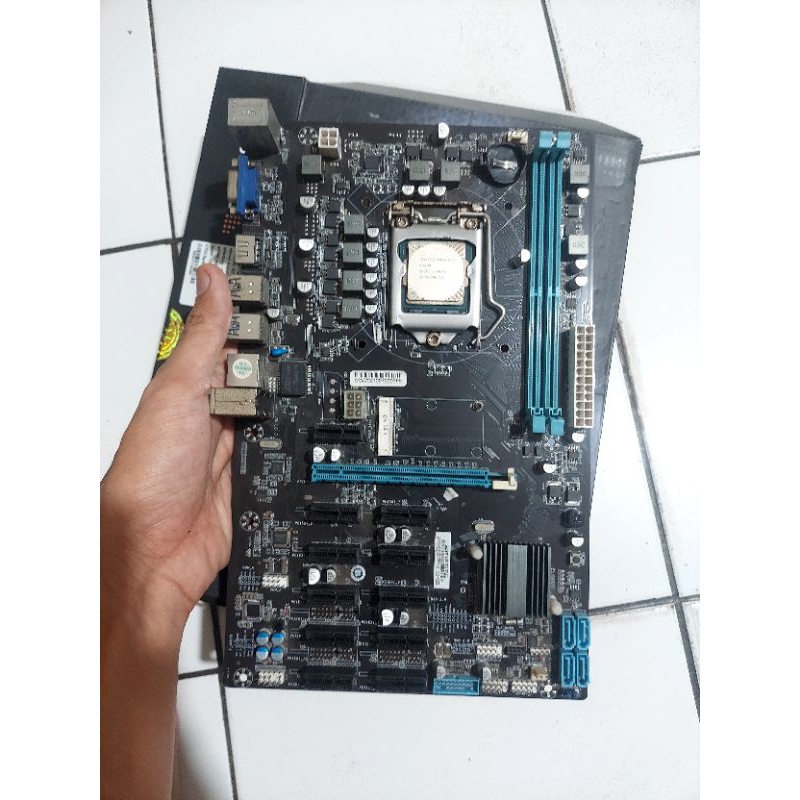 mobo btc b250 plus prosesor intel g4400