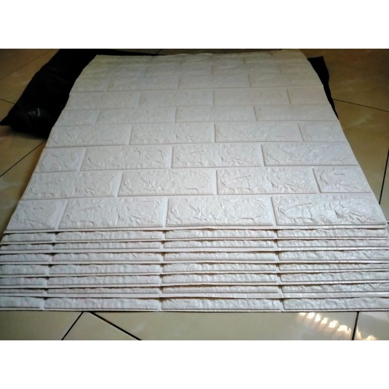 wallpaper foam bata 3D tebal 3mm