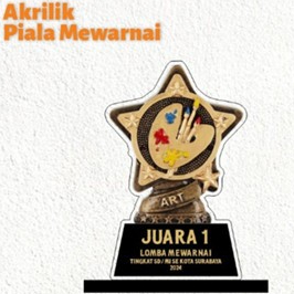 Piala Lomba Melukis Piala Lomba mewarnai Piala Menggambar Akrilik Custom