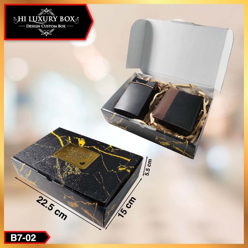 

[DS] KOTAK HAMPERS - HADIAH - BOX KADO KOTAK MOTIF MARBLE