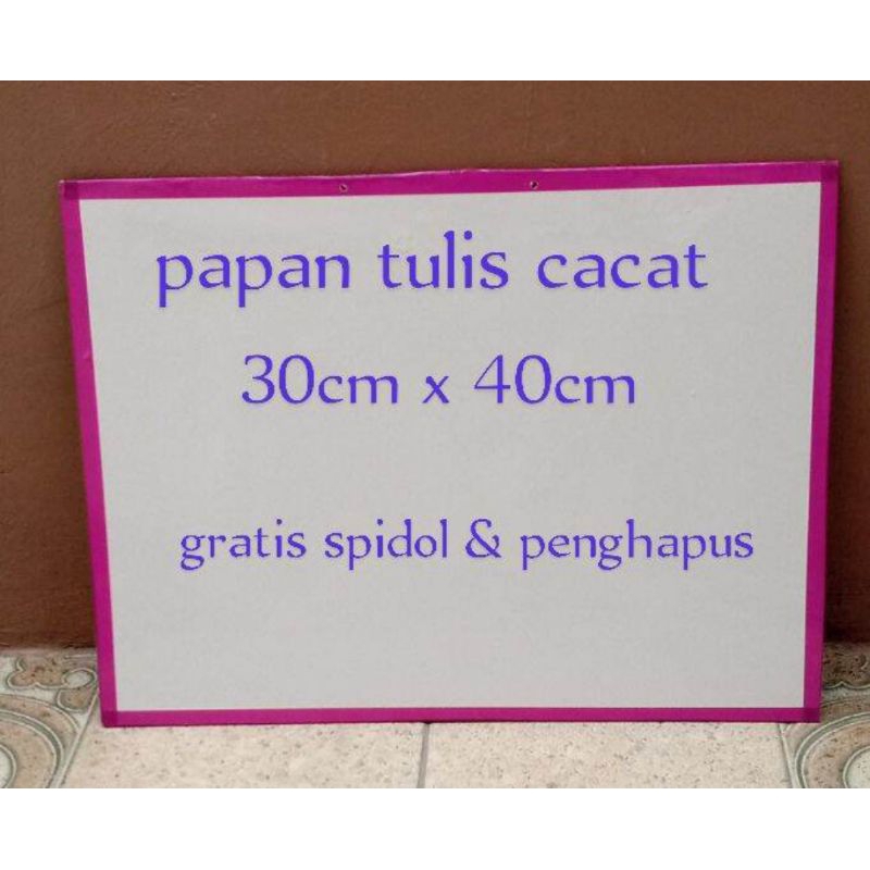 

Papan tulis rijek/cacat dan mini gratis spidol dan penghapus