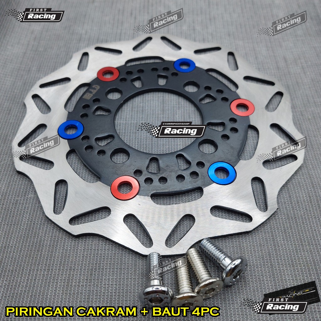 piringan cakram vario 125 vario 150 old tecno + 4 baut