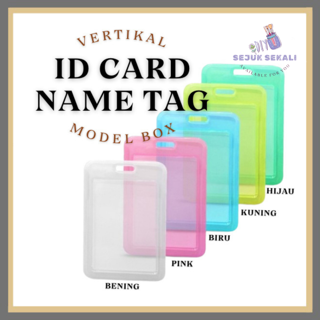 

ID Card Holder Card Frame ID Card NameTag Model Box