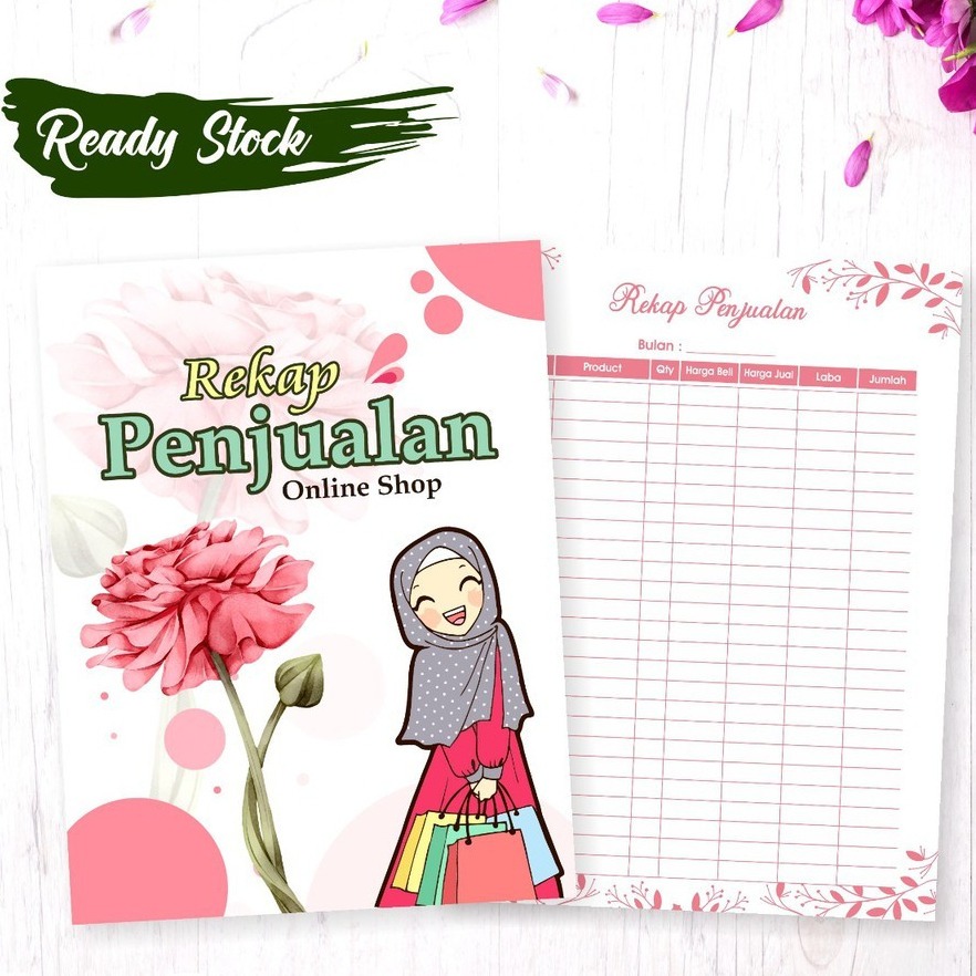 

BUKU OLSHOP / BUKU REKAP PENJUALAN / BUKU LIST ORDER ONLINE SHOPE READY MURAH