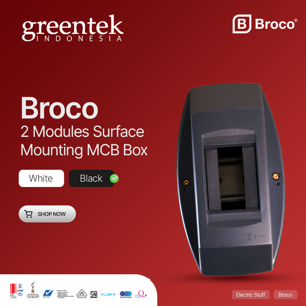 BROCO - Box MCB 2 Group Outbow 17102