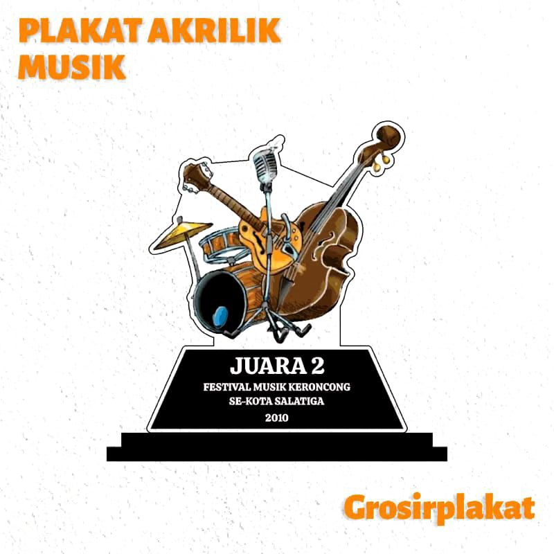 Piala Musik Piala Band Piala Lomba Band Akrilik Custom PIALA MUSIK CUSTOM AKRILIK