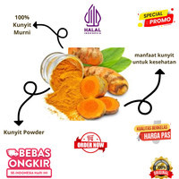 

KUNYIT BUBUK MURNI - KUNIR BUBUK - PURE TURMERIC POWDER Kemasan 100 GR