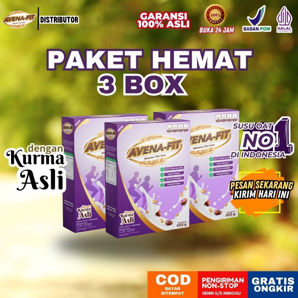 

3 Box Avenafit - Membantu Mengatasi Kolesterol