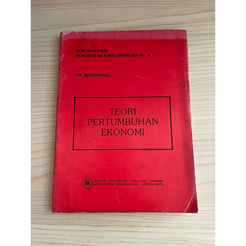 BUKU TEORI PERTUMBUHAN EKONOMI OLEH DR BOEDIONO