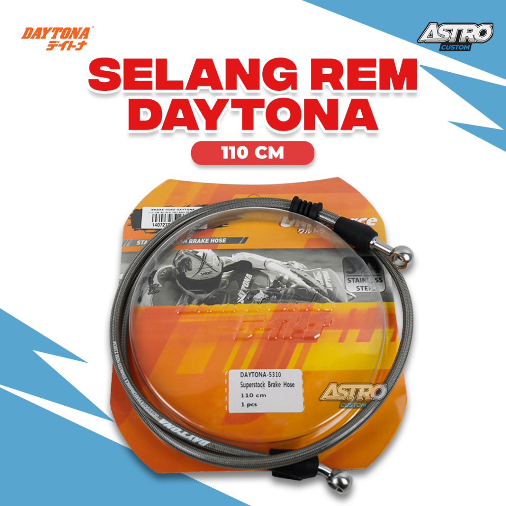 Selang Rem Daytona PCX 160 Non ABS Superstock Brake Hose Racing Transparent color 110cm 5310