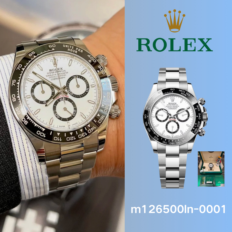[Bayar di tempat, baru, 100% asli] [Rolex] Rolex Cosmograph Daytona M126500LN-0001 Automatic Teflon 