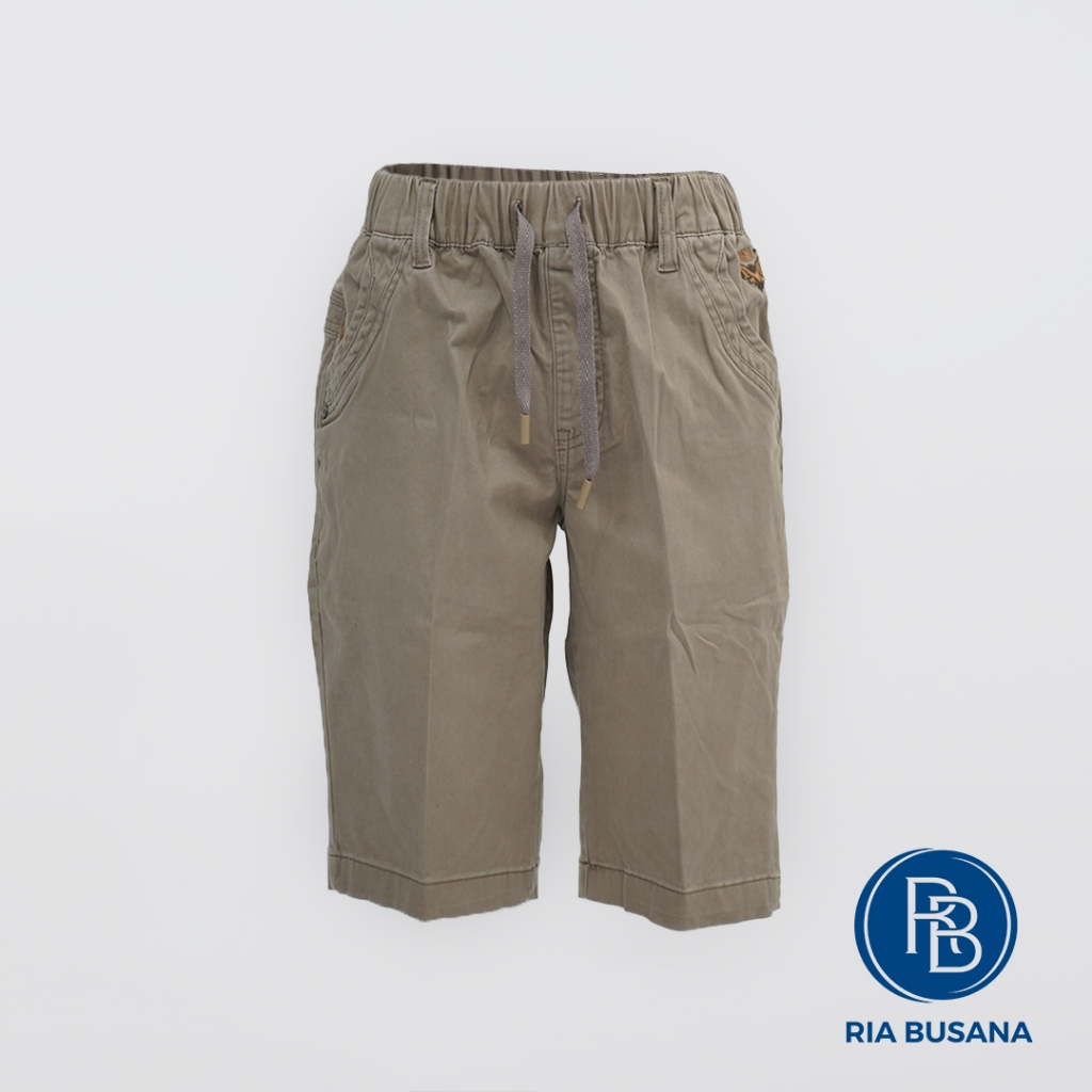 Ria Busana - Bombi - Celana Pendek Anak Pria Hos Slim Katun Pinggang Serut Art. BHSK02901BN.BHKK0260