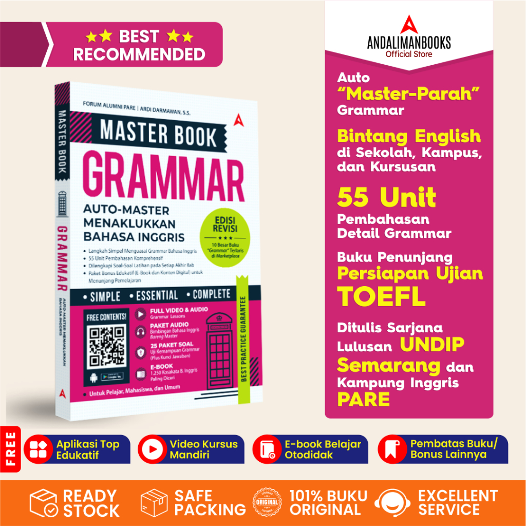 BUKU GRAMMAR Bahasa INGGRIS-Master Book Grammar