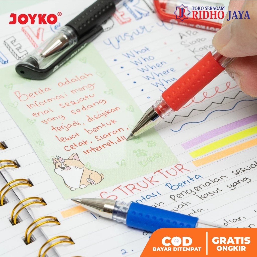 

Ay00! RIDHO JAYA Joyko Pulpen JK 100 Pulpen Gel Pulpen Enak Pulpen Daily