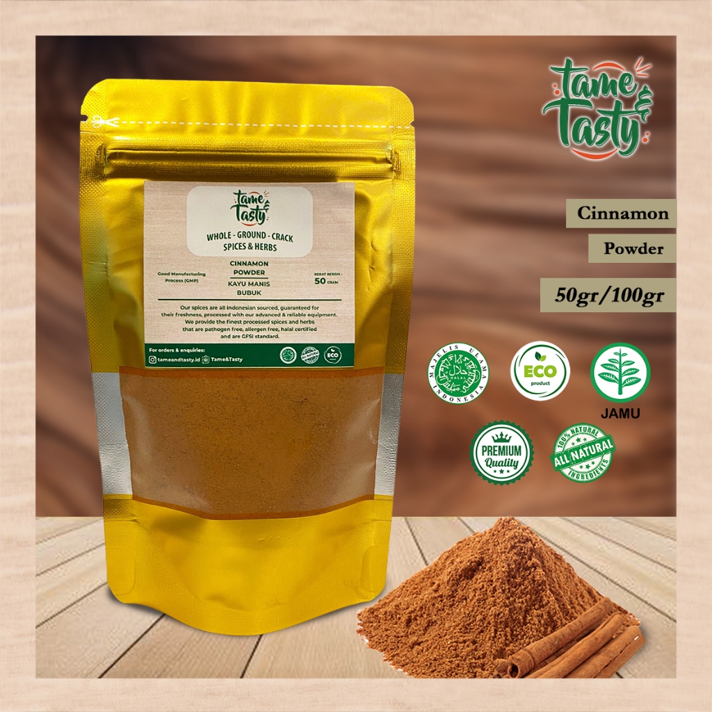 

Kayu Manis Bubuk (Cinnamon Powder) Organic Tame&Tasty
