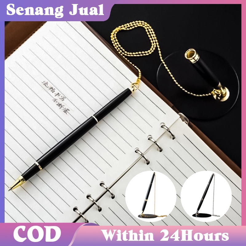 

Metal Ballpoint / 0.5mm Hitam Isi Ulang / Cocok Untuk Meja Depan Bank Dan Hotel