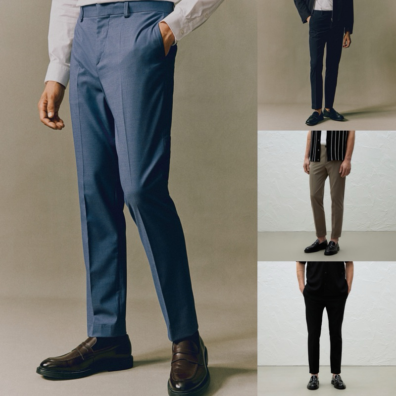 CELANA FORMAL H&M / H&M SUIT PANTS REGULAR FIT & SLIM FIT