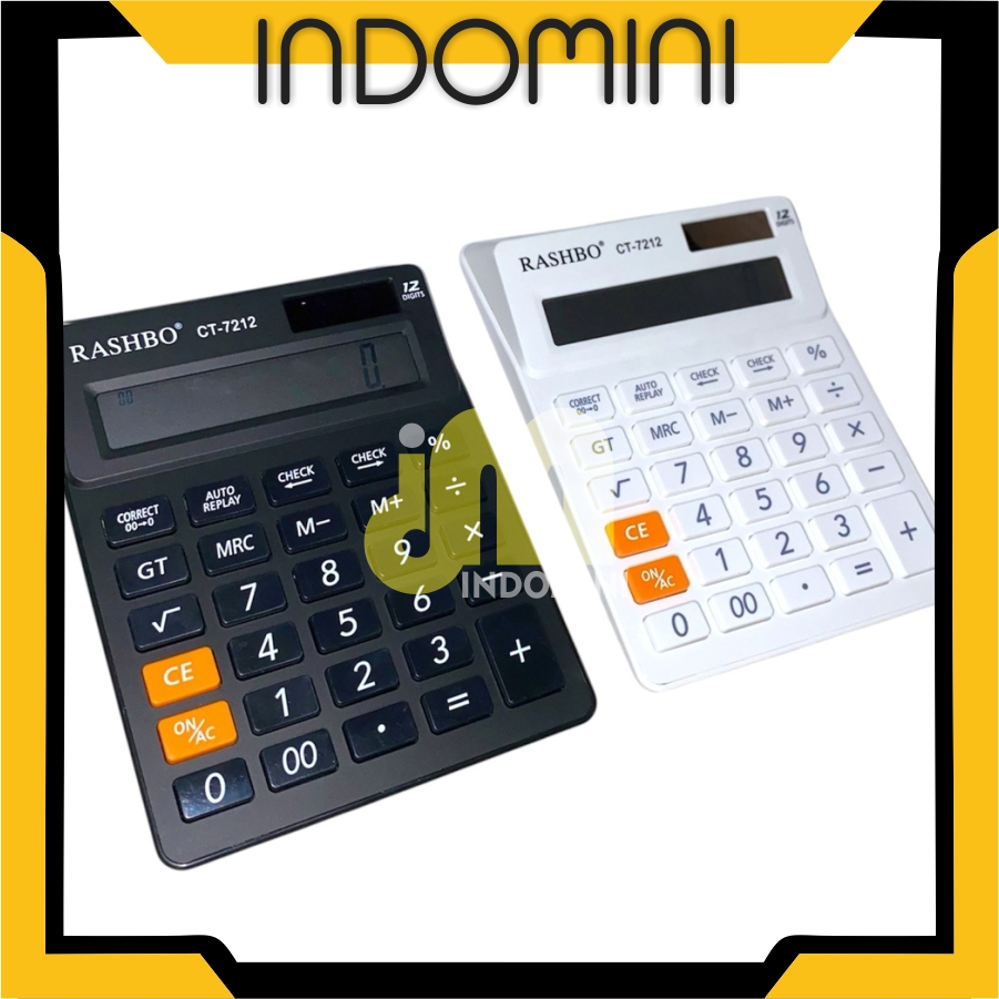 

INDOMINI Kalkulator 12 Digit - Calculator Check Dual 2 Power S020 R1101