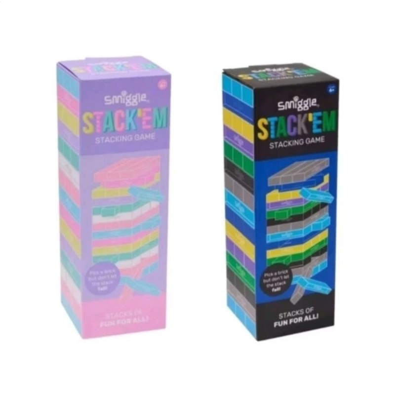 Smiggle Stack Em Stacking Game Uno