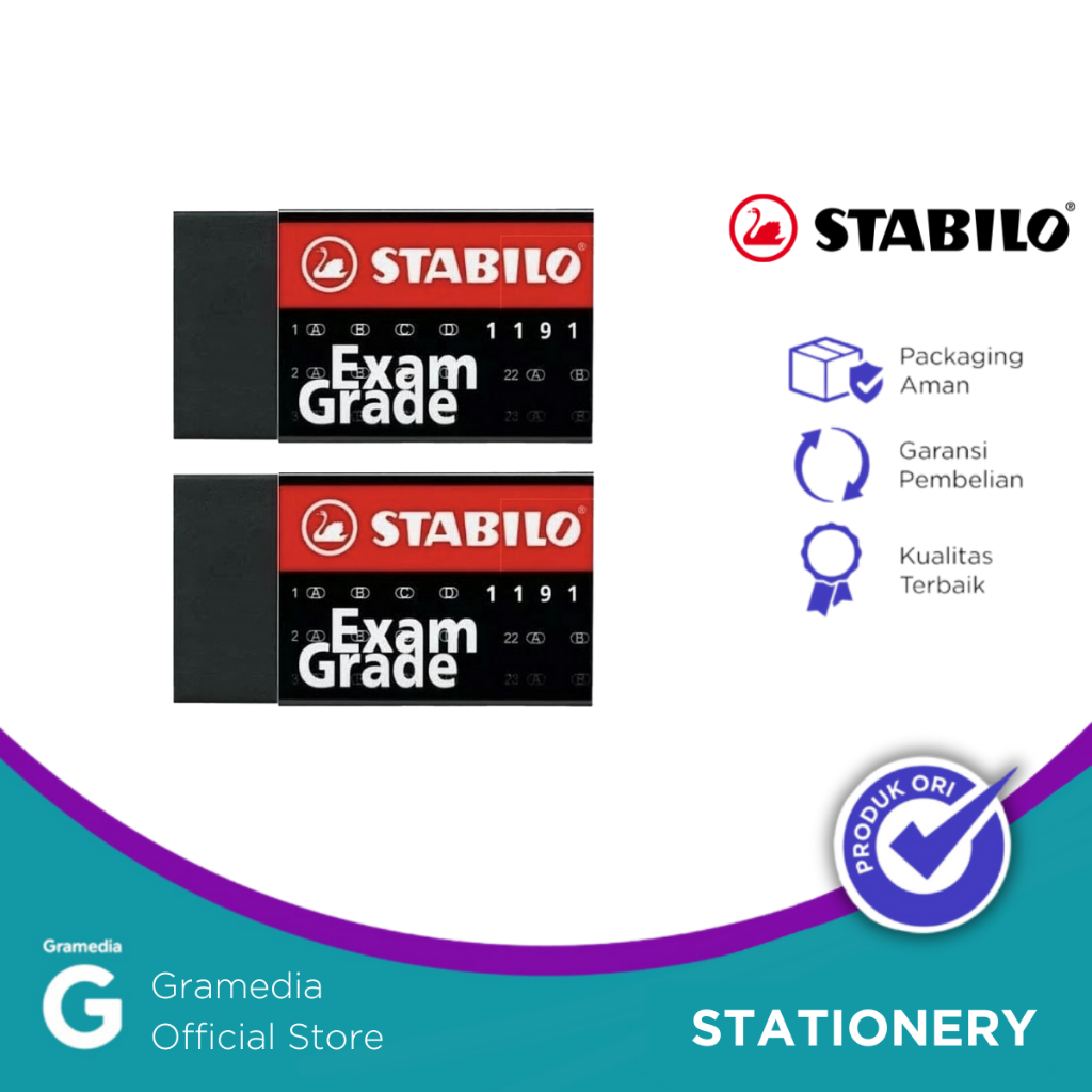 

STABILO EXAM GRADE SMALL ERASER PACK OF 2