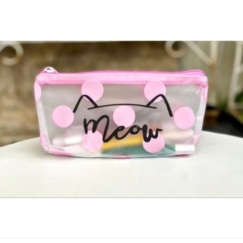 

Tempat wadah pouch kosmetik pensil plastik karakter
