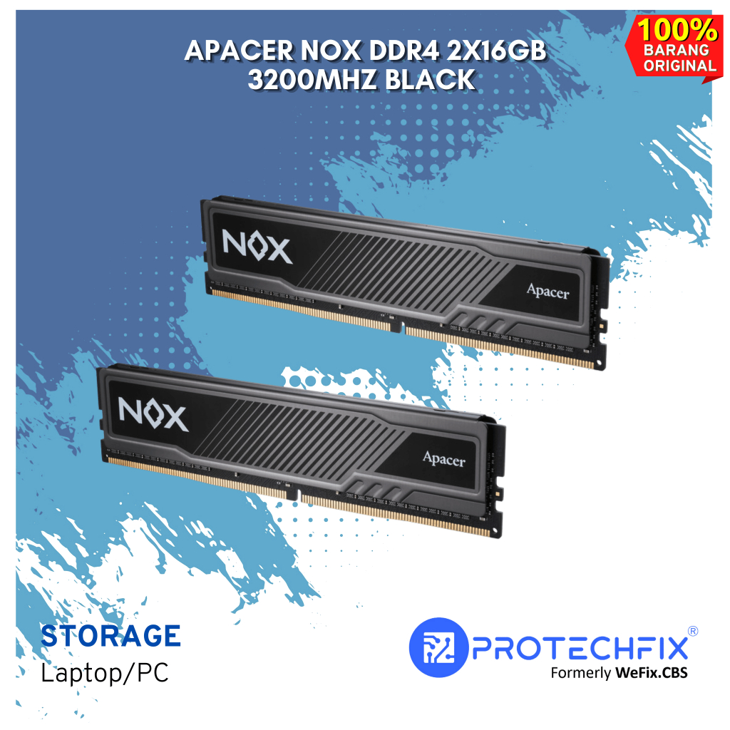 APACER NOX DDR4 2X16GB 3200MHZ BLACK WHITE
