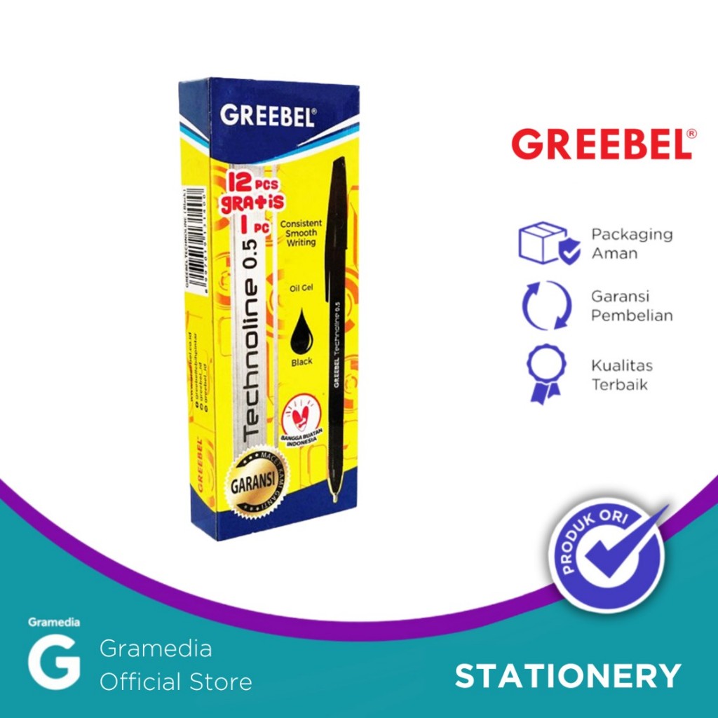 

Greebel Ballpen Technoline 0.5 Black (12+1) Crd