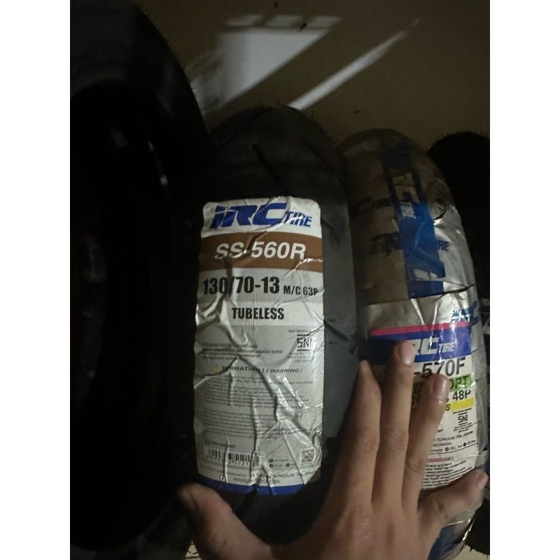 BAN LUAR IRC TUBELESS TUBETYPE RING 13 14 17 UKURAN 70 80 110 130