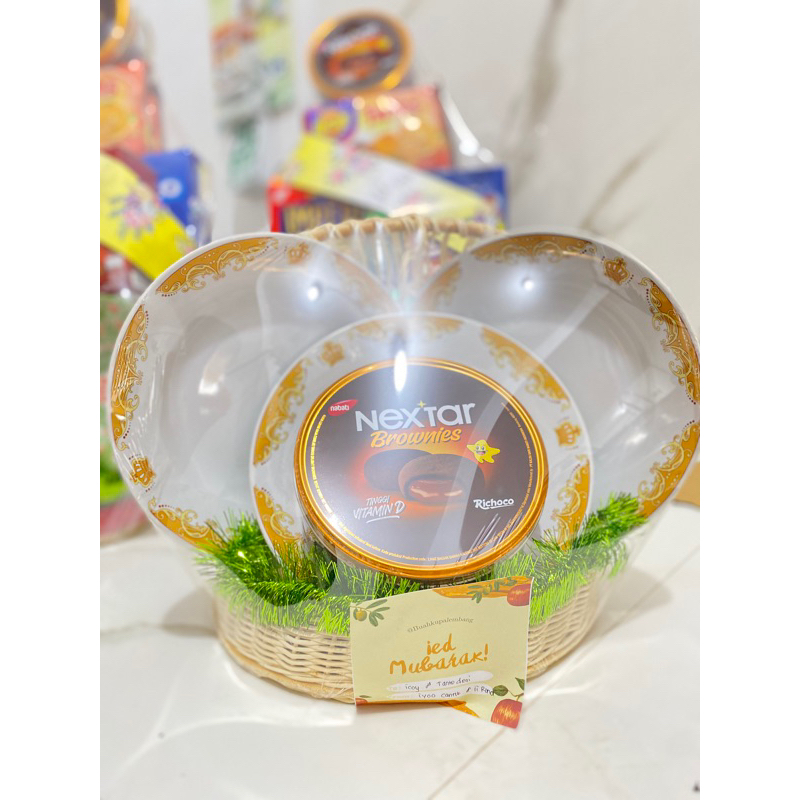 hampers lebaran keramik hampers piring cantik ready