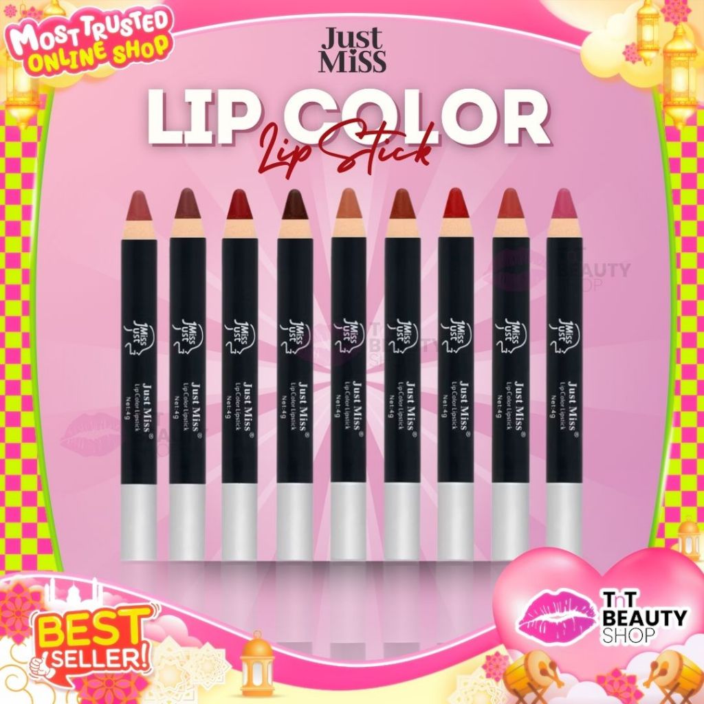 JUST MISS Lip Color Lipstick H-02 Lipstik Matte 4G Lipstick Pigmented Perona Bibir | TnT Beauty Shop