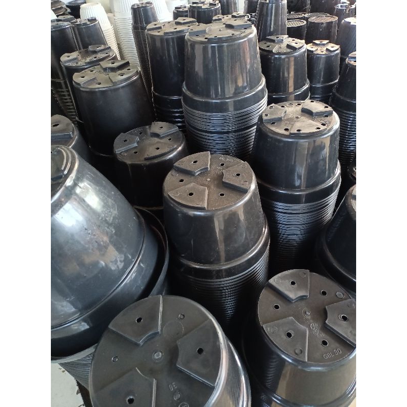 Mokilo43 Pot Plastik Hitam Gbl - Pot Plastik Hitam - Pot Bunga - Pot