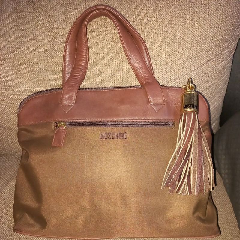 [TAS PRELOVED SHOULDER BAG MOSCHINO DARK CHOCO