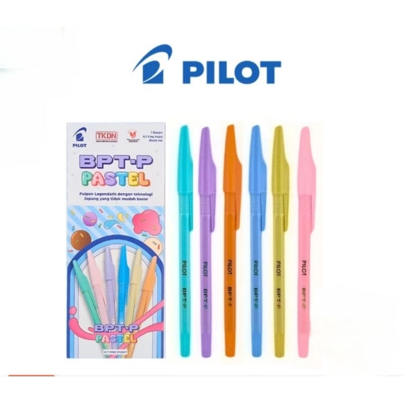 

Pilot Pulpen BPTP Pastel 0.7 fine tinta hitam ( isi 12 pcs )