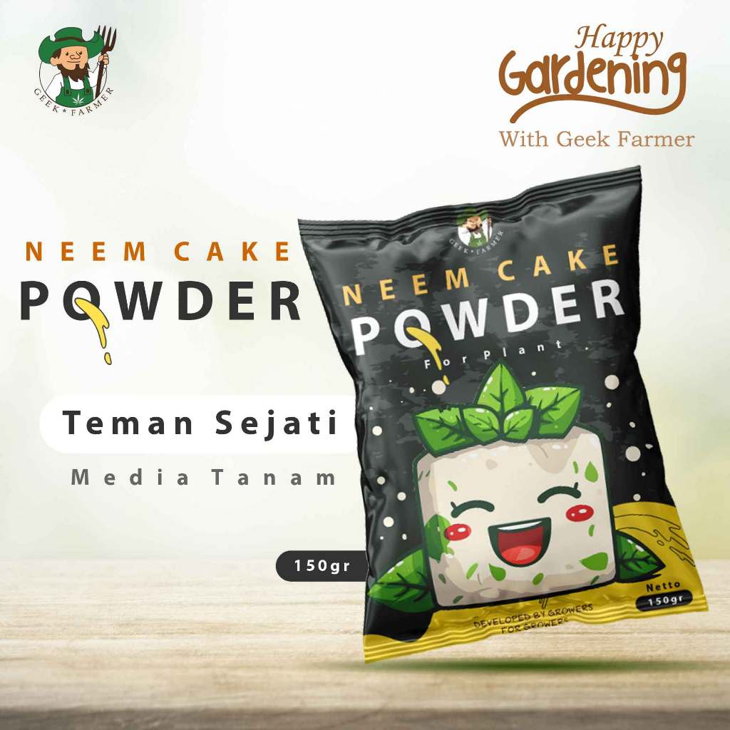 Pupuk dan Insektisida Neem Cake 150gr (Geek Farmer)