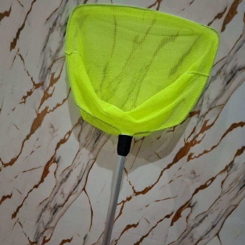 Serokan Jumbo 30 cm Gagang Alumunium Saringan Ikan Besar Seser Jaring Kolam