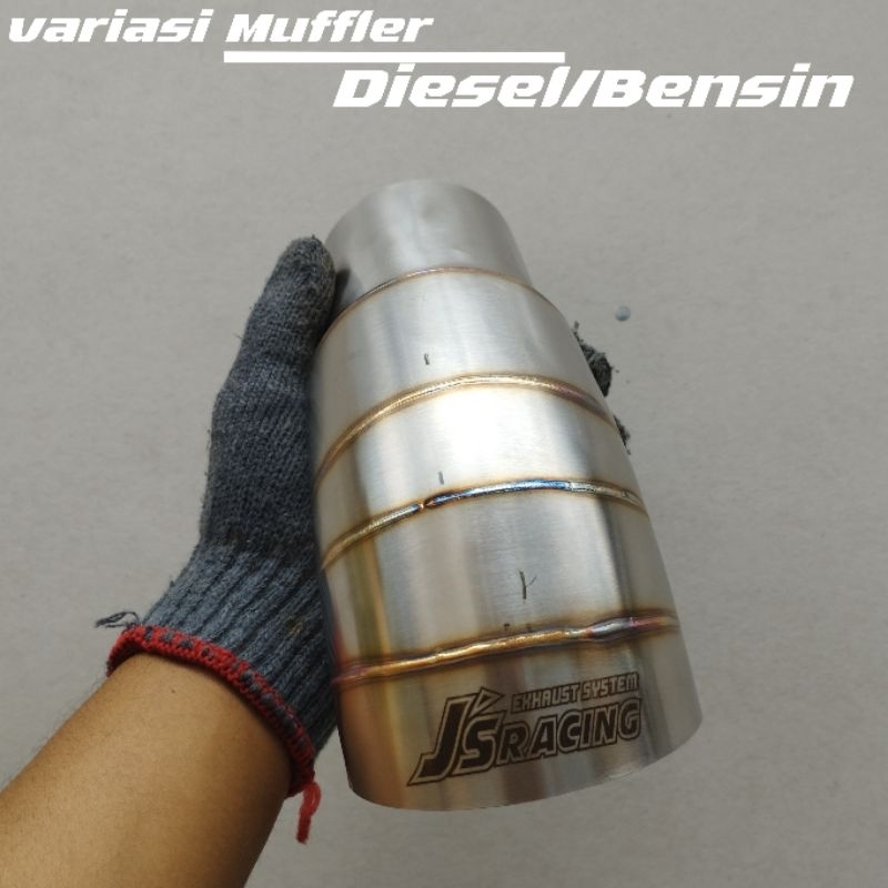 Variasi Knalpot mobil  (Ujung Variasi Knalpot) Bensin Universal  Pemasangan Baut Js Racing