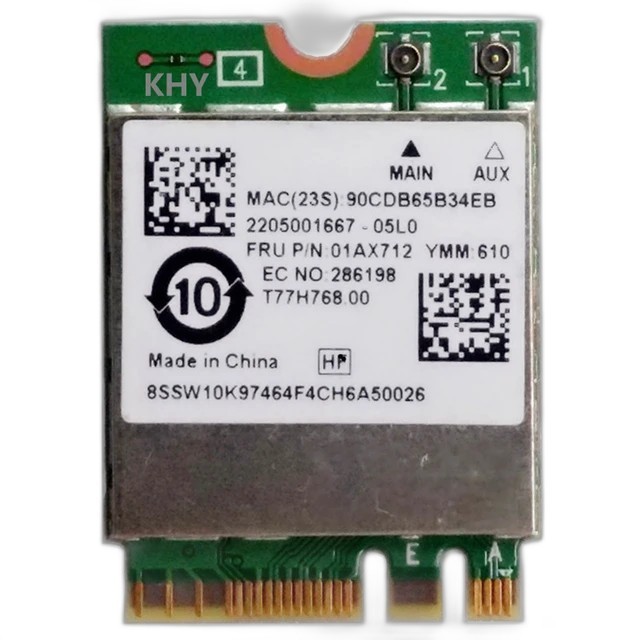 Wifi Card Original Lenovo Thinkpad L470 T470 L570 X270 Yoga 370
