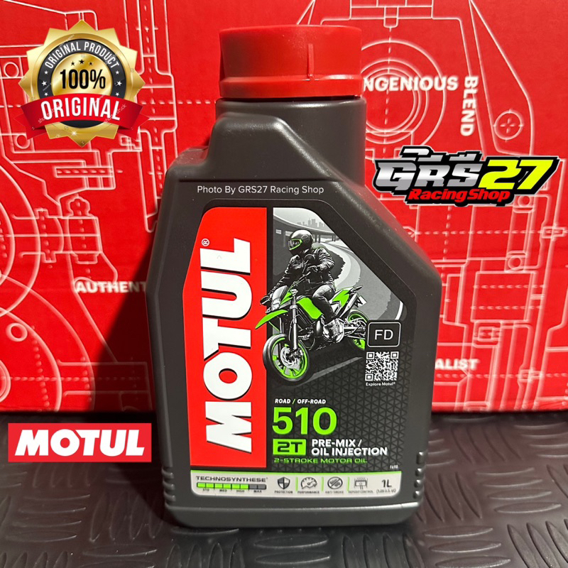 OLI SAMPING MOTUL 510 ROAD / OFF ROAD 1 LITER 2T 2TAK TECHNOSYNTHESE ORI ORIGINAL MOTUL