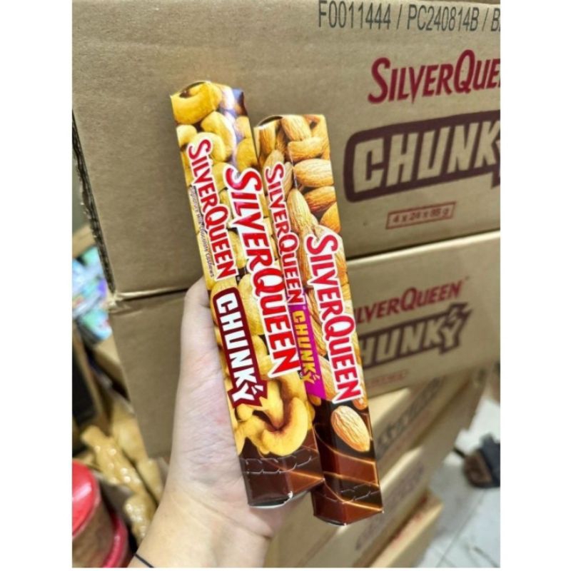 

Siler Queen Chunky Almond/Cashew/Cokelat Silverqueen Chunky Bar/Cokelat Almond/Cashew 85gram