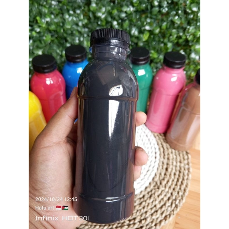 Cat lukis HITAM sterofoam / cat air / cat lukis serbaguna 250 gr / acrylic / color