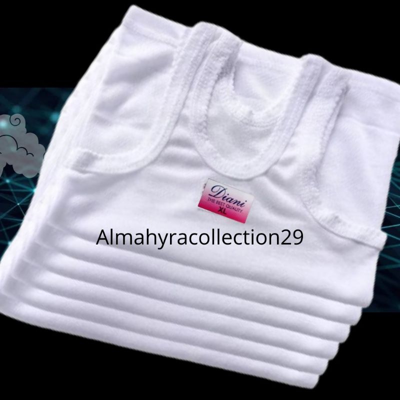 6pcs singlet anak putih premium dan CD