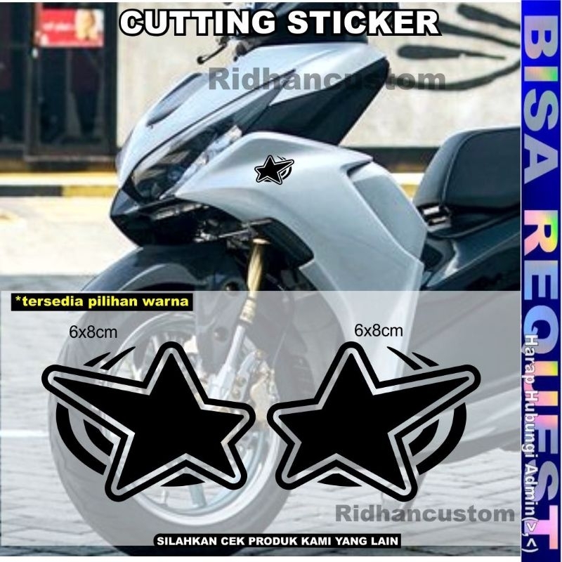 [ BINTANG 2 ] CUTTING STICKER MOTOR/HELM KEREN BINTANG 2