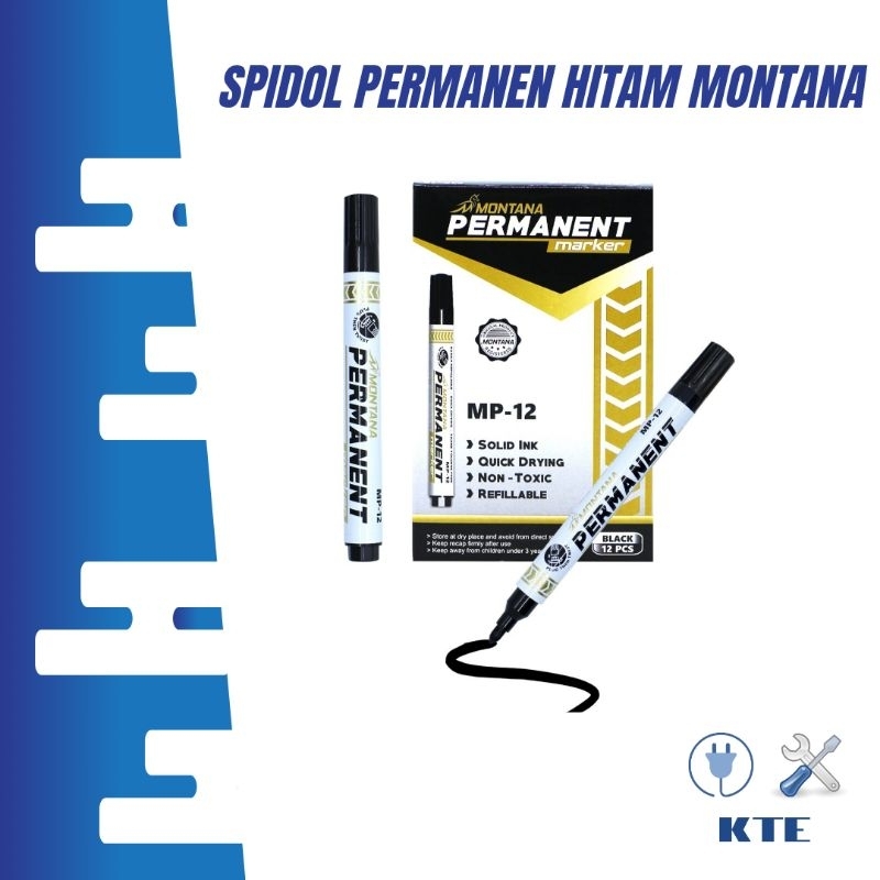 

Montana Spidol permanen hitam