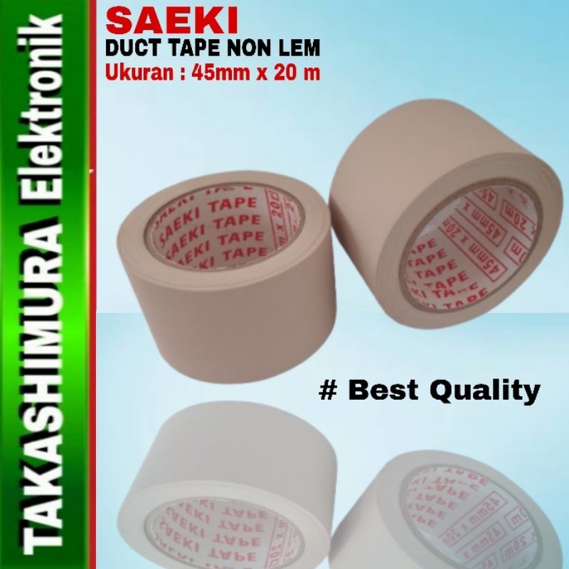 DUCT TAPE NON LEM LAKBAN PIPA AC SAEKI 20 M