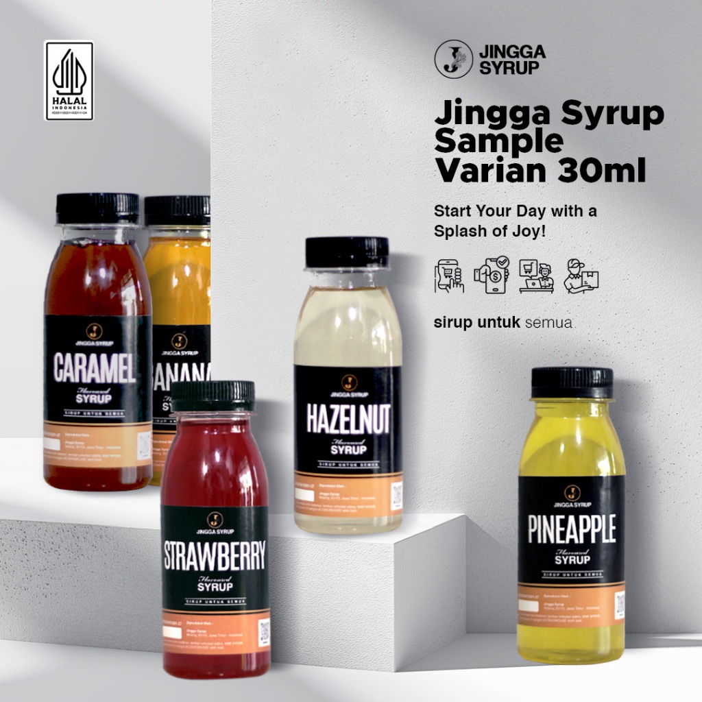 

Paket Sample Sirup Kemasan 60 ml Bebas Pilih 4 Varian Rasa