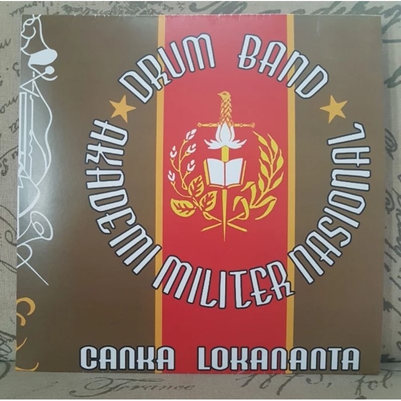Vinyl Piringan Hitam Lokananta 10 inch Drumband Akademi Militer Nasional - Garuda Pancasila, dll