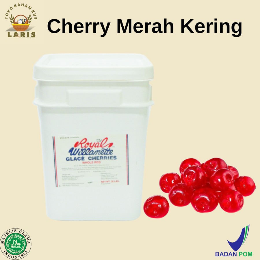 

Royal Willamette Glace Cherry Merah Kering 10 pcs