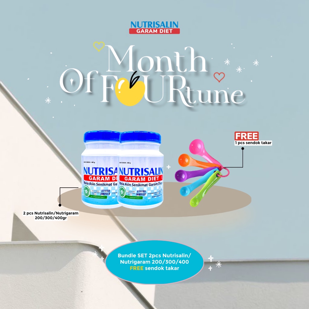 

Bundle B - Nutrisalin 400 gr GRATIS Hadiah