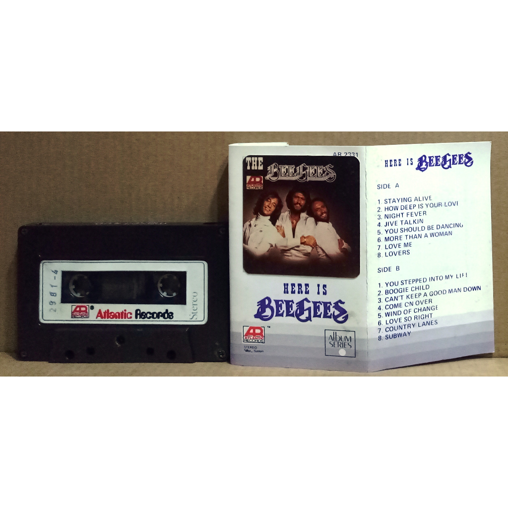 BEE GEES - HERE IS BEE GEES - Atlantic Records - Kaset